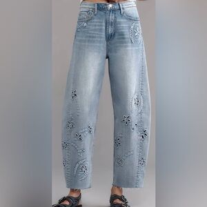 NWT Driftwood Parker High-Rise Barrel JeansSize 32